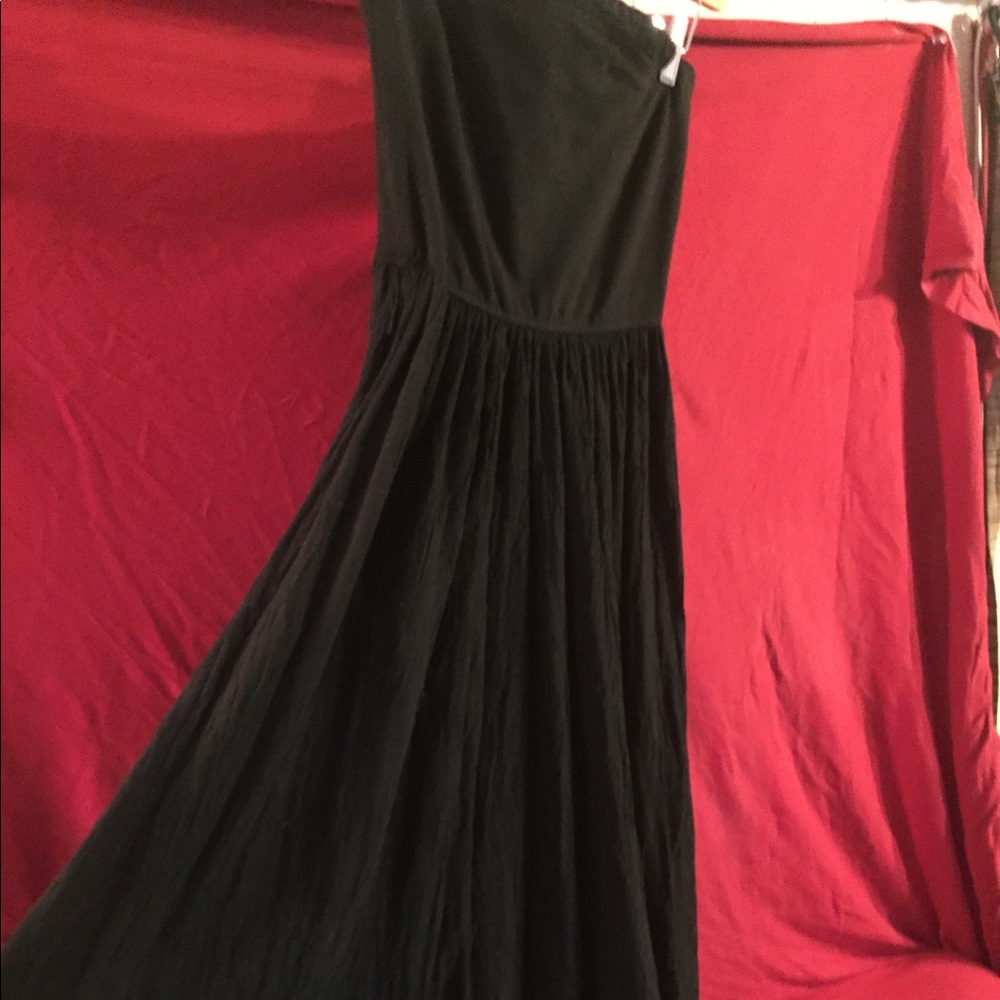 Black halter dress